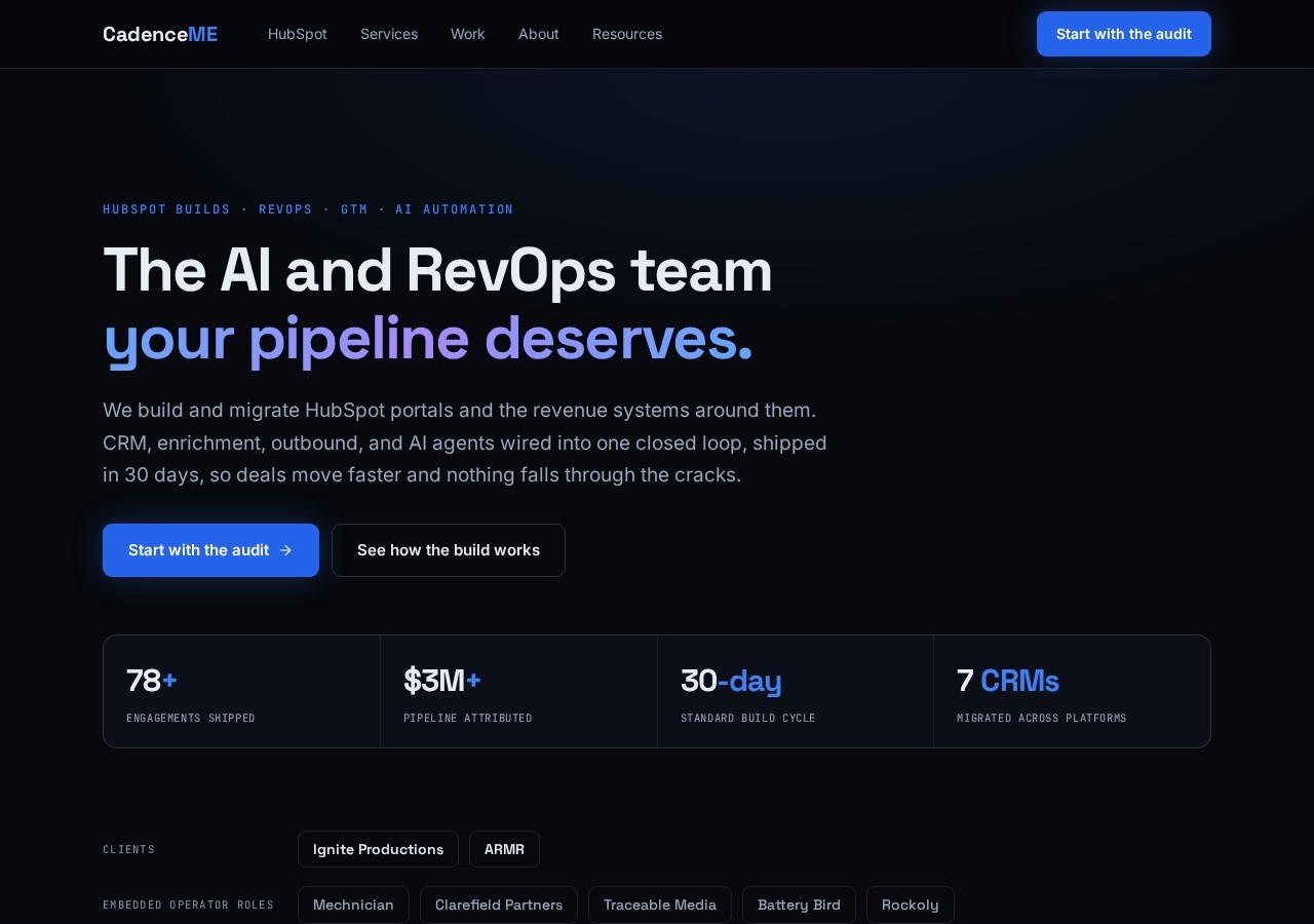 Cadence — public website snapshot