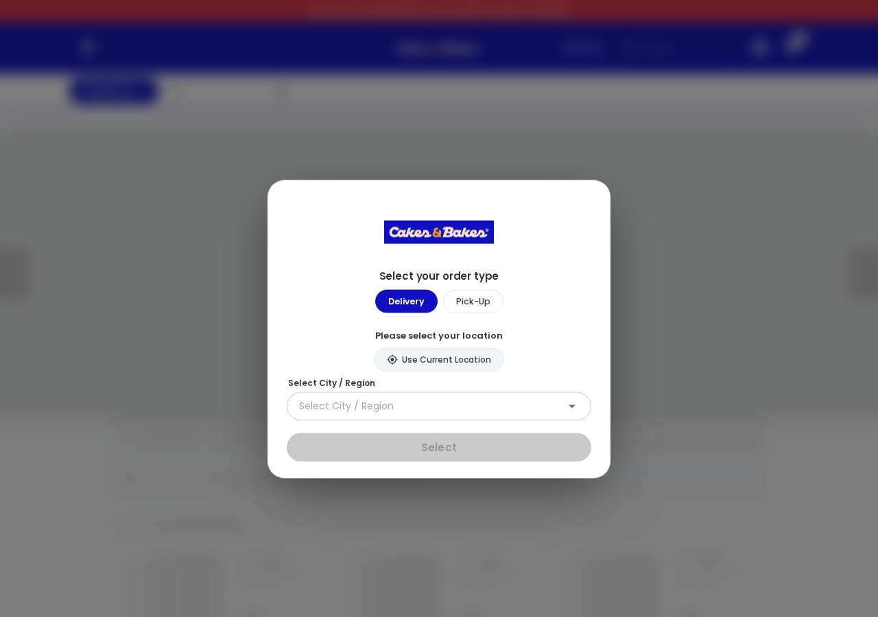 Cakes and Bakes — public website snapshot