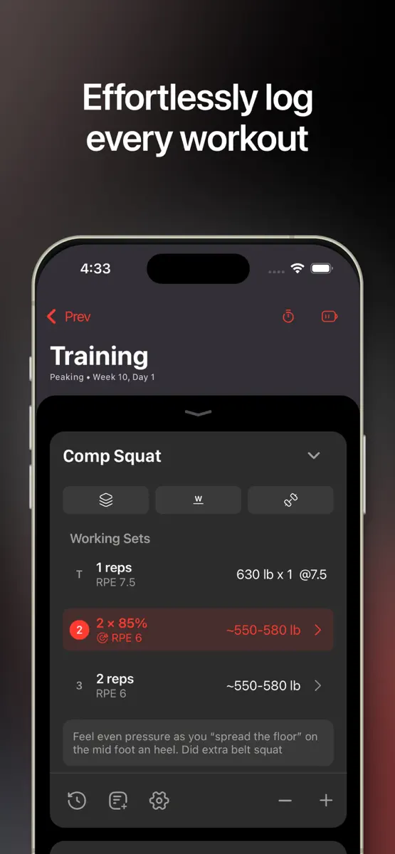 Evolve Training App — App Store screenshot 2