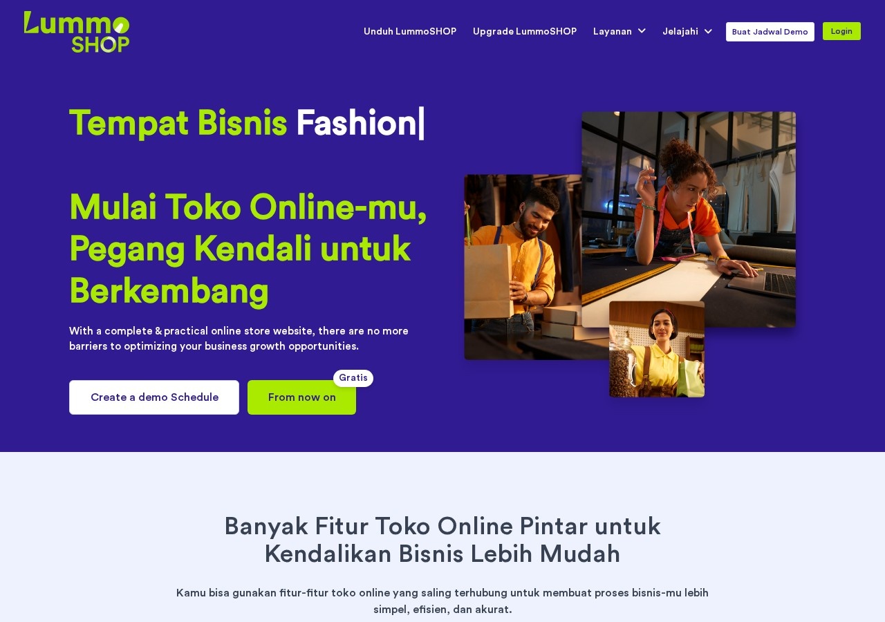 My LumMo Shop — public website snapshot